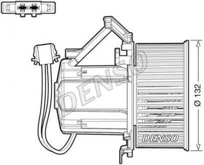 Вентилятор салону AUDI A4 / A5 / Q5 2007 - 2015 Audi A5, Q5, A4 DENSO dea02009