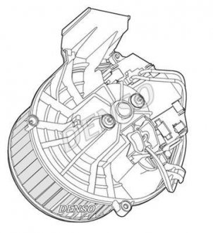 Купить Моторчик печки Peugeot Expert, Citroen Jumpy DENSO dea07003 (фото1) подбор по VIN коду, цена 6972 грн.