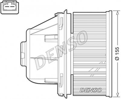 Вентилятор салону FORD Galaxy / S-Max / Kuga 2006 - 2015 Ford Kuga, Galaxy, S-Max, C-Max, Focus, Mondeo DENSO dea10053