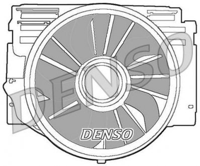 Купить Вентилятор радиатора BMW X5 DENSO der05007 (фото1) подбор по VIN коду, цена 14790 грн.