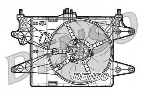 Вентилятор радиатора Fiat Doblo DENSO der09082
