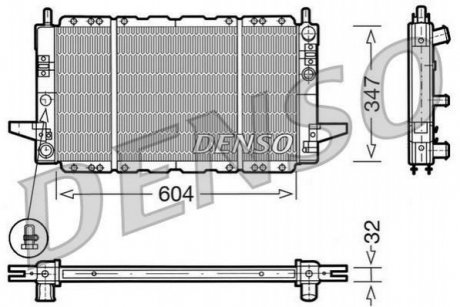 Купить Радиатор охлаждения Ford Sierra DENSO drm10086 (фото1) подбор по VIN коду, цена 7843 грн.