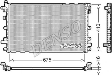 Радіатор охолоджування DENSO drm20113