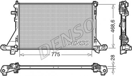 Радиатор Master / Movano / NV400 "10>> Renault Master, Opel Movano DENSO drm23093