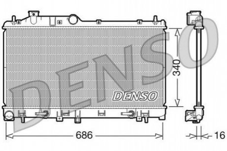 Купить Конденсер Subaru Outback, Legacy, Impreza DENSO drm36008 (фото1) подбор по VIN коду, цена 7873 грн.
