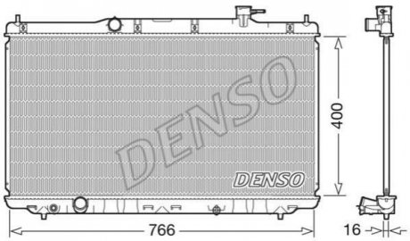Радиатор охлаждения Honda Accord DENSO drm40038 (фото1)