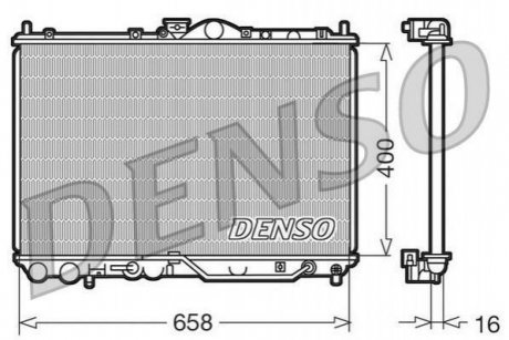 Радиатор охлаждения Mitsubishi Carisma DENSO drm45011