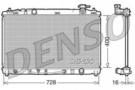 Купить Конденсер Toyota Camry DENSO drm50042 (фото1) подбор по VIN коду, цена 7128 грн.