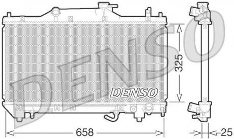 Радиатор охлаждения DENSO drm50067