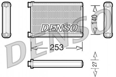 Радиатор системы отопления салона DENSO drr05005