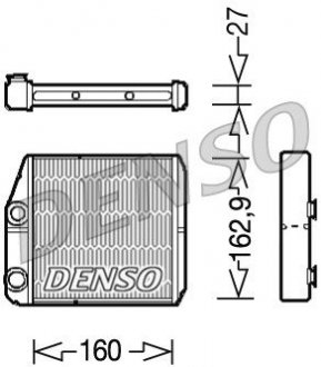 Радиатор печки Fiat Ducato DENSO drr09035