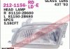 Купить Фара передняя Toyota Carina DEPO 212-1156L-LD-E (фото1) подбор по VIN коду, цена 2119 грн.