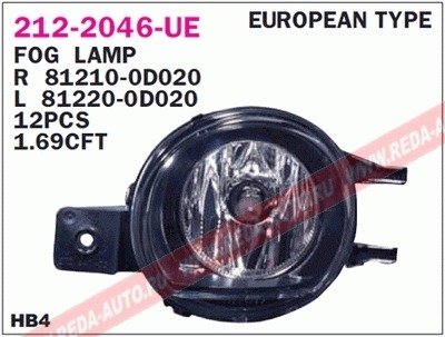 Купить Фара противотуманна Toyota Yaris DEPO 212-2046L-UE (фото1) подбор по VIN коду, цена 2341 грн.
