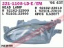 Купить Фара передняя Hyundai Accent DEPO 221-1108R-LD-E (фото1) подбор по VIN коду, цена 1347 грн.