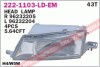 Купить Фара передняя DEPO 222-1103R-LD-EM (фото1) подбор по VIN коду, цена 2204 грн.