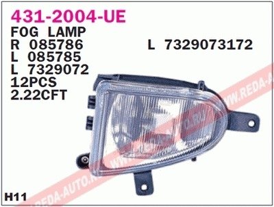 Купить Фара противотуманна Volkswagen Sharan, Ford Galaxy DEPO 431-2004L-UE (фото1) подбор по VIN коду, цена 1664 грн.