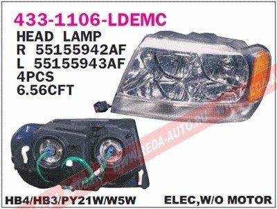 Фара передня DEPO 433-1106L-LDEMC