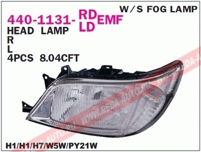 Фара передняя DEPO 440-1131R-LDEMF