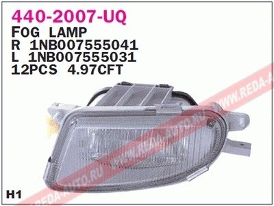 Купить Фара противотуманна Mercedes W210, S210 DEPO 440-2007L-UQ (фото1) подбор по VIN коду, цена 1275 грн.