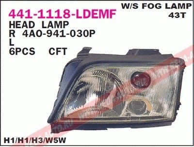 Фара передня DEPO 4411118RLDEF