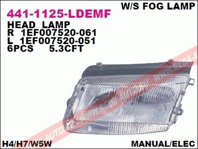 Купить Фара передняя Volkswagen Passat DEPO 441-1125L-LDEMF (фото1) подбор по VIN коду, цена 2074 грн.