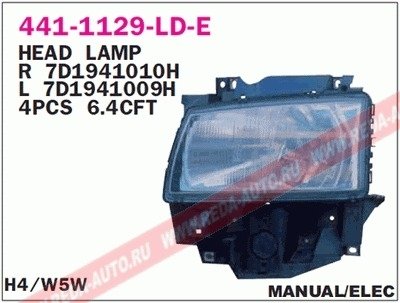 Фара DEPO 441-1129R-LD-E