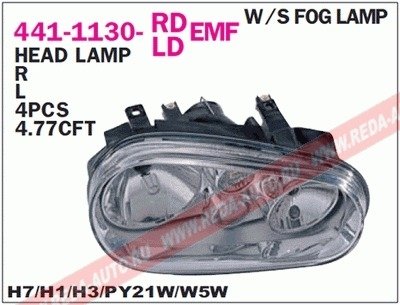 Фара передняя DEPO 441-1130R-LDEMF