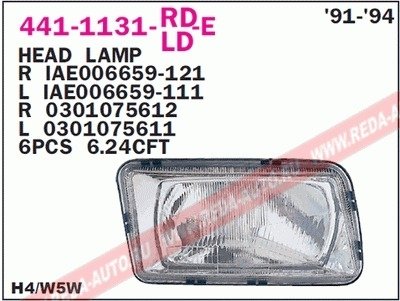 Купить Фара передняя Audi 80 DEPO 441-1131L-LD-E (фото1) подбор по VIN коду, цена 2011 грн.