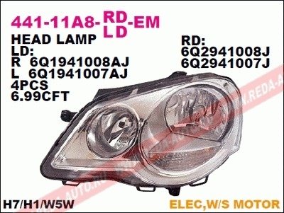 Фара передняя DEPO 441-11A8L-LD-EM