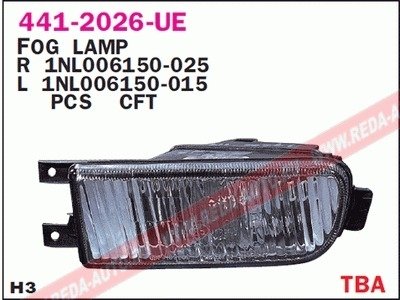 Купить Фара противотуманна Volkswagen Polo DEPO 441-2026R-UE (фото1) подбор по VIN коду, цена 1160 грн.