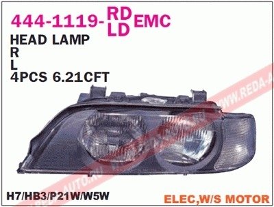 Купить Фара передняя BMW E39 DEPO 444-1119L-LDEMC (фото1) подбор по VIN коду, цена 6770 грн.