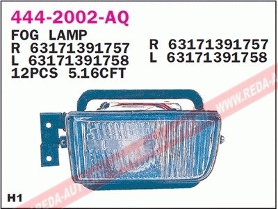 Купить Фара противотуманна BMW E34 DEPO 444-2002L-UQ (фото1) подбор по VIN коду, цена 1599 грн.