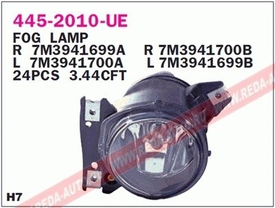 Фара противотуманна Volkswagen Sharan, Ford Galaxy DEPO 445-2010L-UE