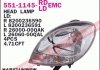 Купить Фара передняя Renault Kangoo, Nissan Kubistar DEPO 551-1145R-LDEMC (фото1) подбор по VIN коду, цена 2415 грн.