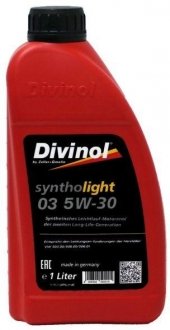 Купити Олія Syntholight 03 5W-30 1л Divinol 492511 (фото1) підбір по VIN коду, ціна 350 грн.