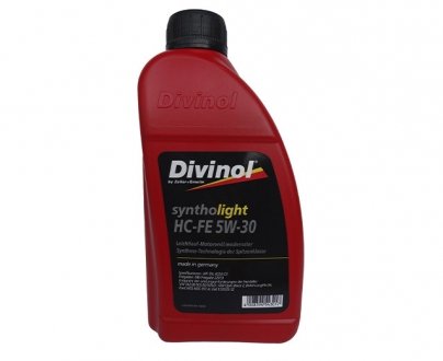 Купити Олія моторна Syntholight HC-FE 5 W-30 1 Л. Divinol 492601 (фото1) підбір по VIN коду, ціна 419 грн.