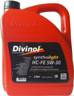 Купити Олія моторна Syntholight HC-FE 5 W-30 4 Л. Divinol 492604 (фото1) підбір по VIN коду, ціна 1627 грн.