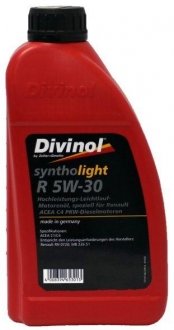 Купить Масло моторное Syntholight R 5 W-30 1 Л. Divinol 493501 (фото1) подбор по VIN коду, цена 420 грн.