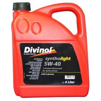 Олія Syntholight 5W-40 4л Divinol 495204