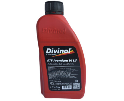 Масло трансмиссионное ATF Premium VI LV Nissan Leaf, Navara, Pathfinder Divinol 517601