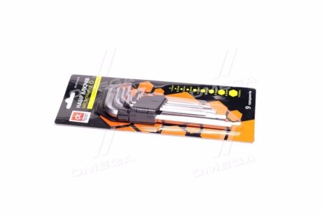 Набір ключів шестигранних 9 пр., 1.5-10 мм, L=180 мм <ДК> Dk-Дорожня Карта dk-st15-918