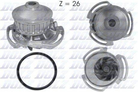 ВОДЯНОЙ НАСОС VW Golf I/II /Passat 1,0-1.3 -00 Audi 80, Volkswagen Polo, Golf, Jetta, Passat, Scirocco DOLZ a159