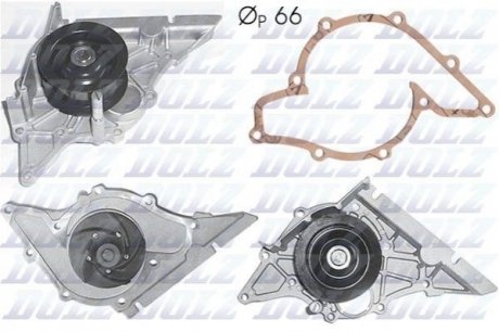 Купити Насос системи охолодження Audi A8, A6, Volkswagen Touareg, Phaeton, Caddy DOLZ a194 (фото1) підбір по VIN коду, ціна 1822 грн.