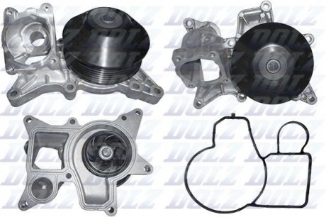 Насос системи охолодження BMW X5, X6, X3, F07, F10, F11, E93, F01, F04, E90, E91, E92 DOLZ b238