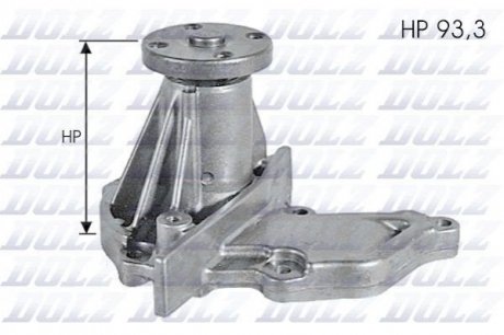 Купити Насос системи охолодження Ford Fiesta, Honda Civic, Ford Focus, Mazda 323, Ford Fusion, Mazda 2, Volvo S40, V50, Ford C-Max DOLZ f133 (фото1) підбір по VIN коду, ціна 1503 грн.