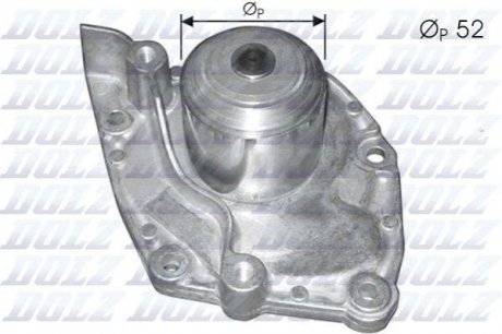 Помпа водяна Renault Megane, Scenic, Nissan Primera, Renault Grand Scenic, Laguna DOLZ r229