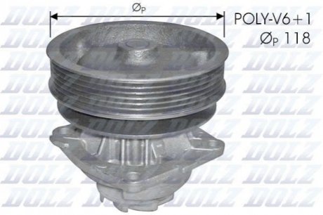 Насос системи охолодження DOLZ s224