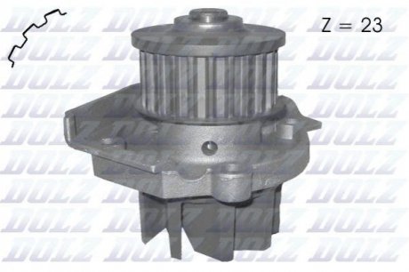 Помпа водяна Fiat Punto, Panda, Lancia Musa, Fiat Grande Punto, Doblo, 500 DOLZ s320