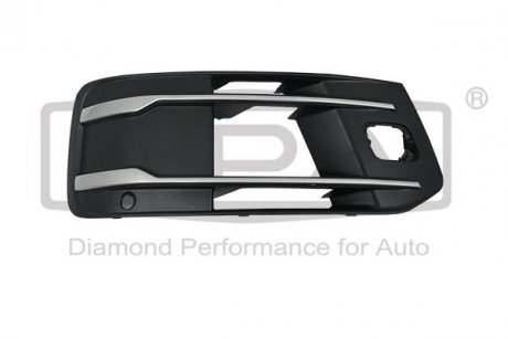 Купить Решетка протифотуманной фары правая с отверстием и полосой (черная) Audi Q7 (15-) Audi Q7 DPA 88071823602 (фото1) подбор по VIN коду, цена 2445 грн.