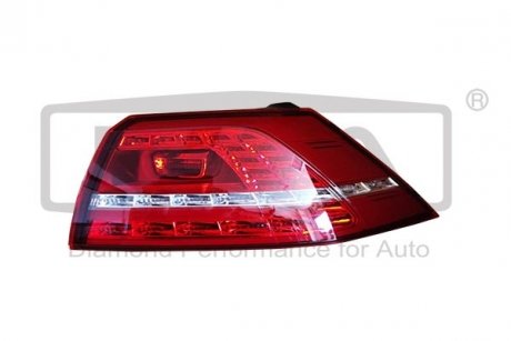 Купити Ліхтар правий зовнішній LED VW Golf (12-) Volkswagen Golf DPA 99451800202 (фото1) підбір по VIN коду, ціна 2630 грн.
